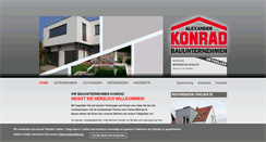 Desktop Screenshot of konrad-bau.eu