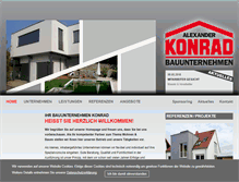 Tablet Screenshot of konrad-bau.eu